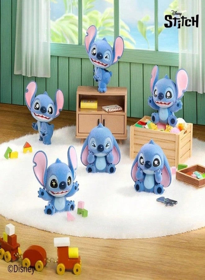 MINISO Disney Stitch Blind Bag, 1 Pack (3 Mini Flocked Figures Inside), 2'' Kawaii Blind Box Collectible Toys, Cute Friendship Gift for Girls Boys Girlfriend - Image 5